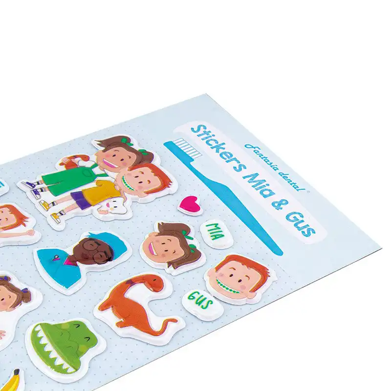 Mia and Gus Stickers Bader