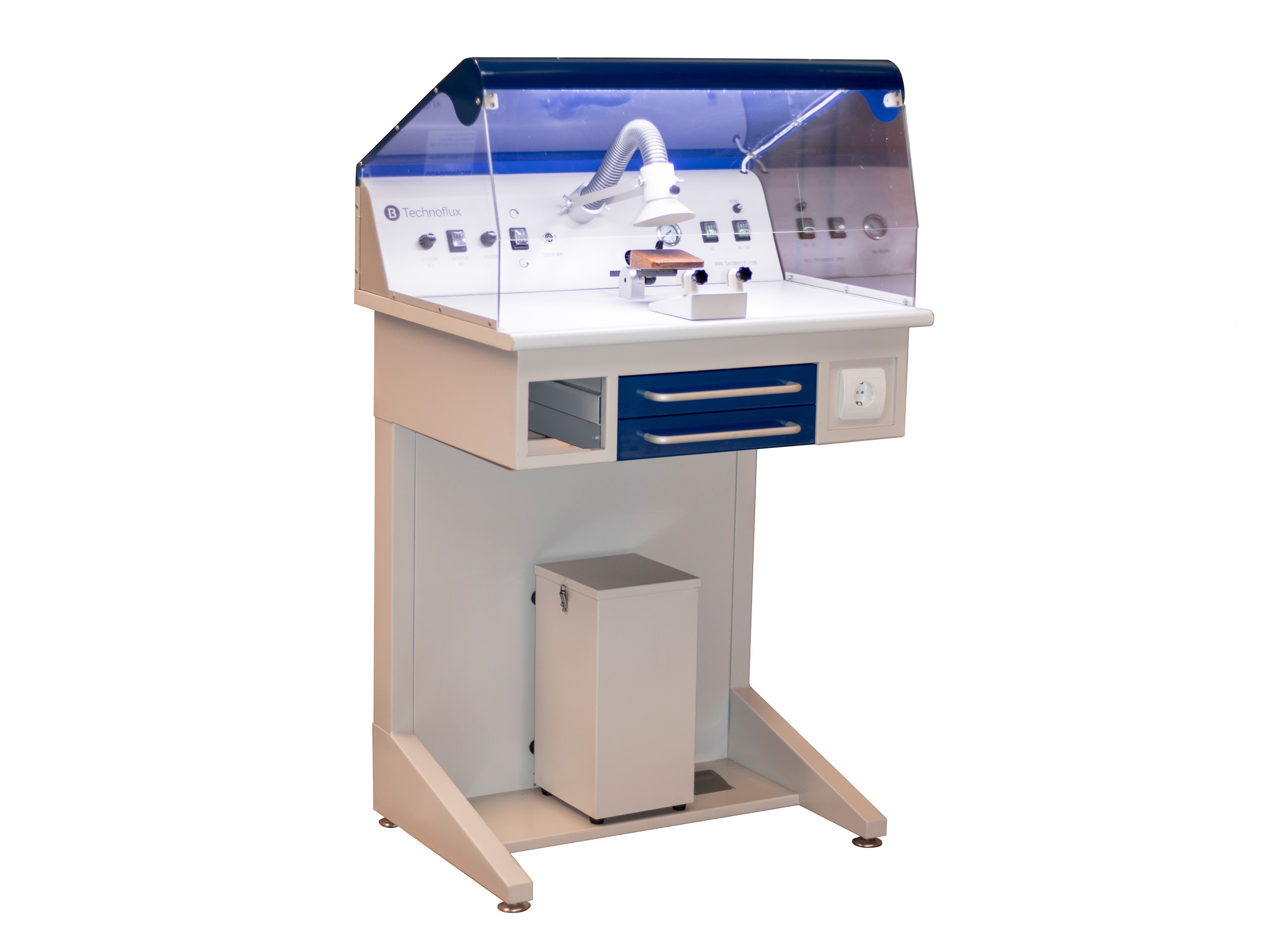 TECHNOFLUX WORK STATION FOR POLISHING WITH LIGHT AND ASPIRATION