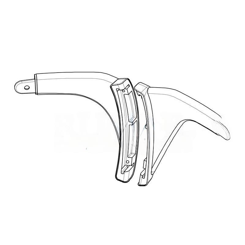 Grey Handle Bracket Kit (Right + Left) for Faro Alya Lamp (Ref. Faro Sp310352)