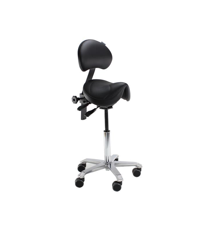 AMAZONE CHAIR SEAT 34 CMS. INCLIN/BACKREST HEIGHT ADJ., BLACK K05