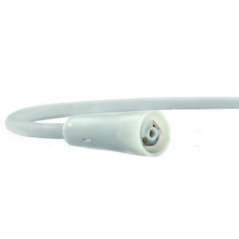 Hose for ultrasound Satelec Newtron / Suprasson with light, open end, 200cm x 7mm, light grey