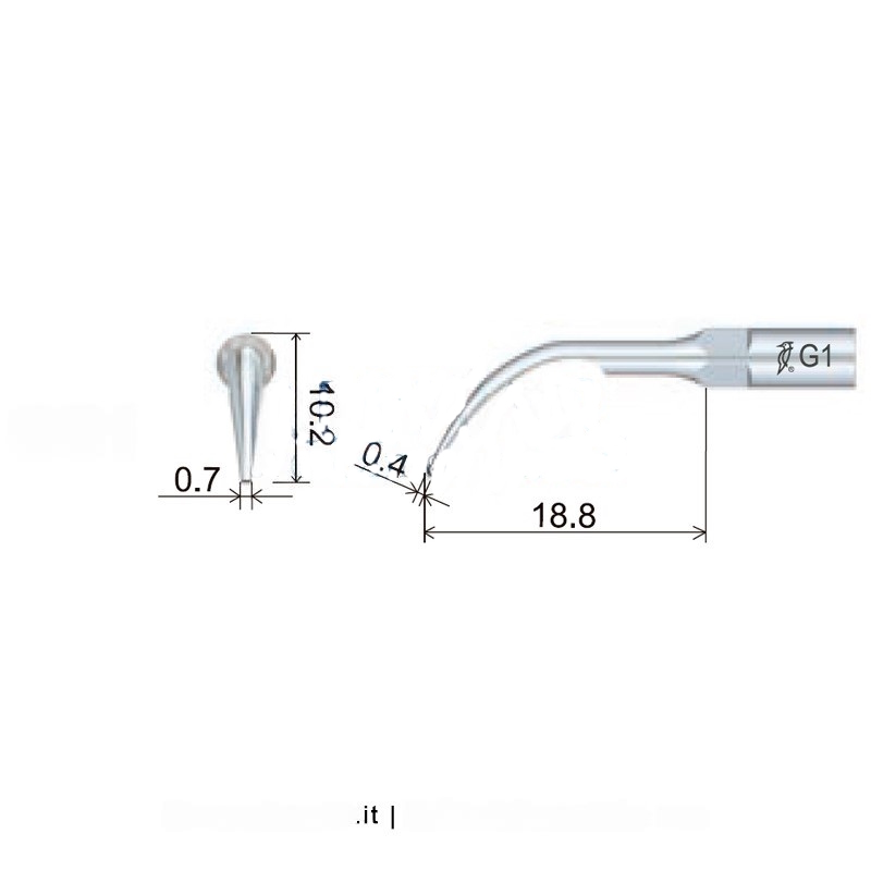 Woodpecker GS1 ultrasonic tip compatible with Sirona | Prophylaxis