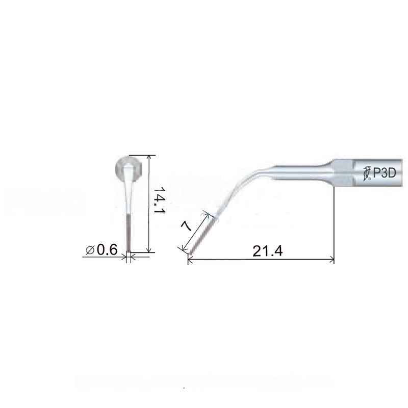 Woodpecker PD3D ultrasonic tip compatible with Satelec | Perio, Diamond