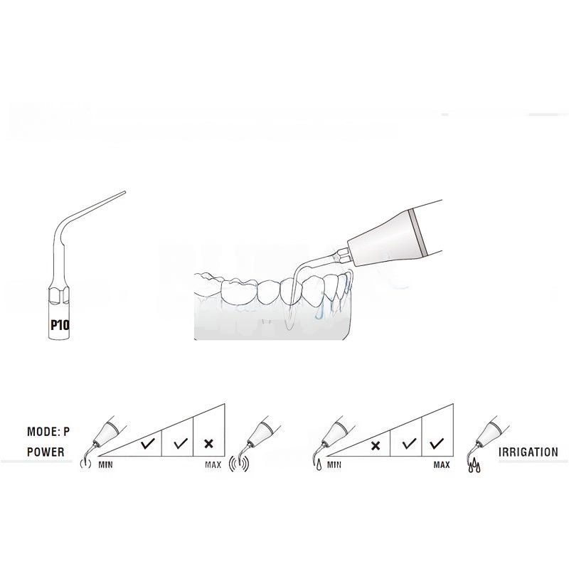 Woodpecker PD10 ultrasonic tip compatible with Satelec | Perio