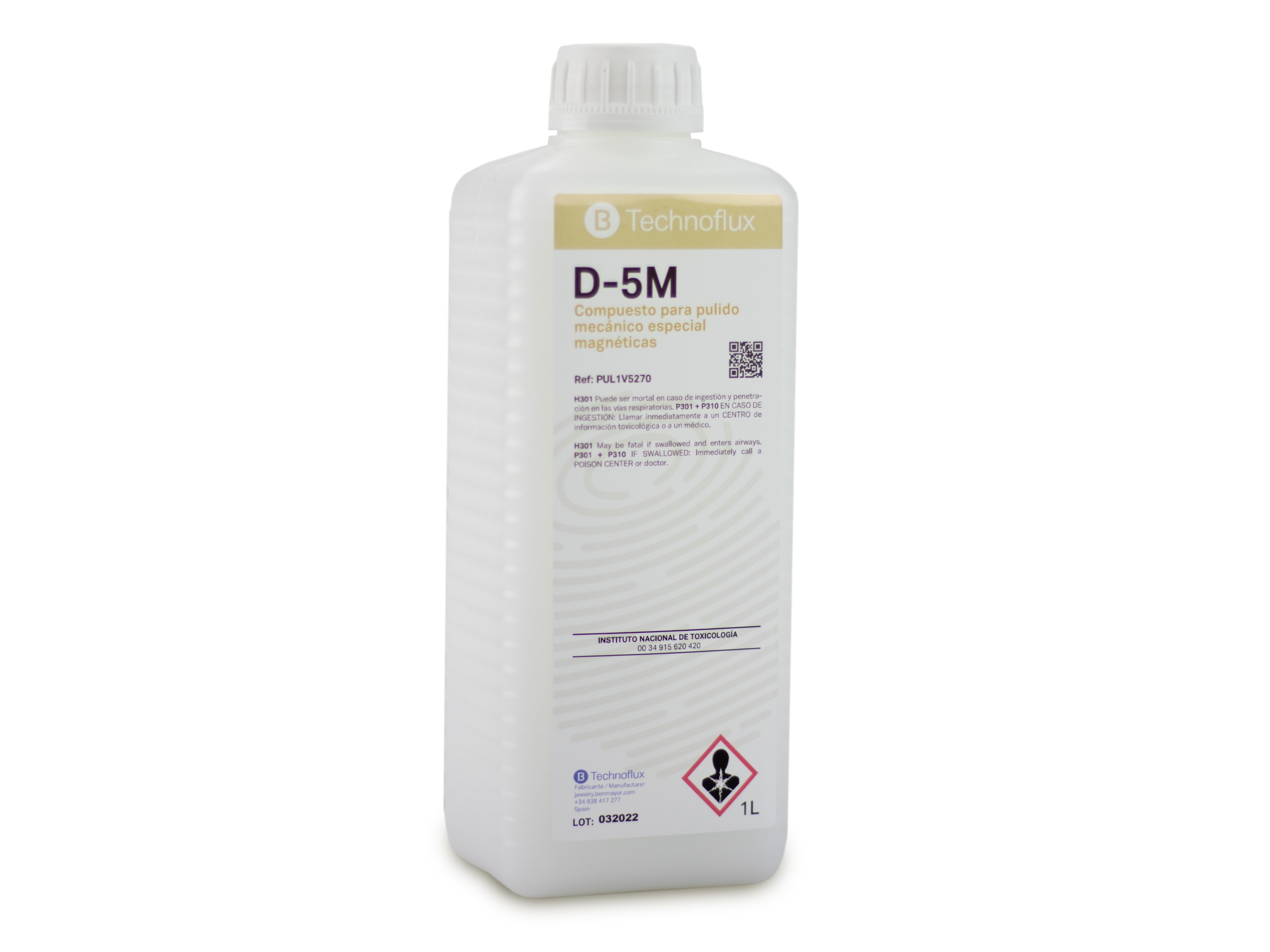 TECHNOFLUX-D5M COMPOUND FOR MECHANICAL POLISHING SPECIAL MAGNETIC 1 Lt