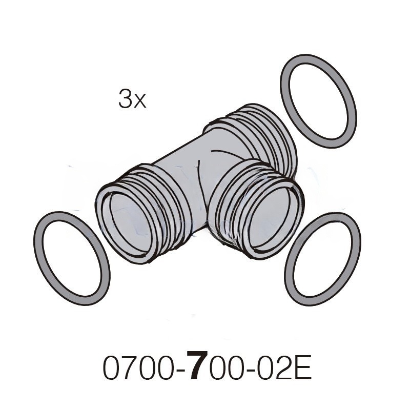 DürrConnect «T» 3 X Male (K), 5 Units