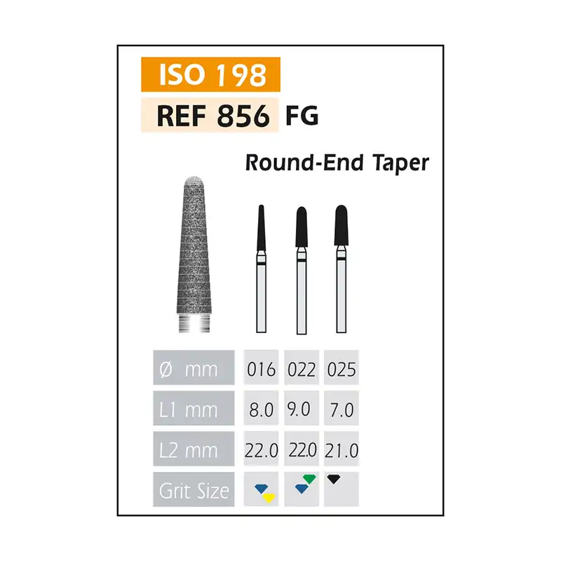 Bader Black FG Diamond Burs ISO 856-314-544-025