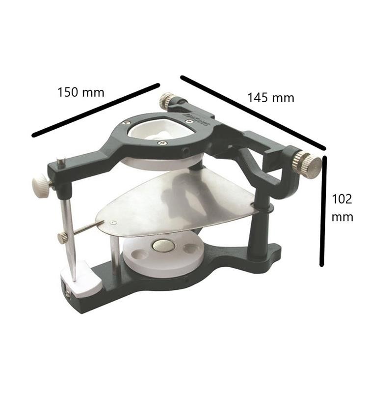 ARTICULATOR THREE POINTS WITH GUIDE AND TABLE + REMOVABLE BASES WITH
