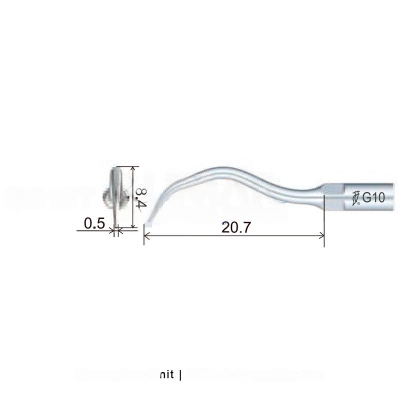 Woodpecker GD10T Ultrasonic Tip Compatible Satelec | Prophylaxis Titanium Treatment