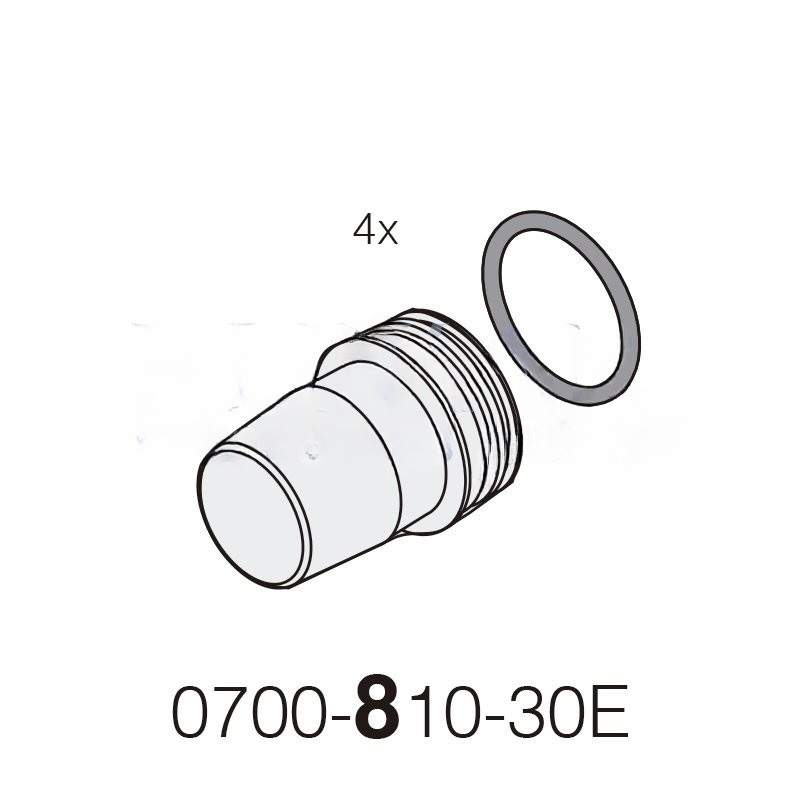 DürrConnect female to 30mm (G), 3 units