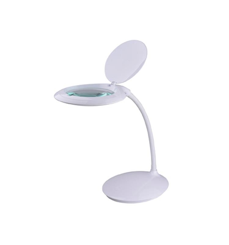 LAMP WITH MAGNIFIER 5 DIOPTERS DESK 60 LEDS 14W (FLEXIBLE ARM)