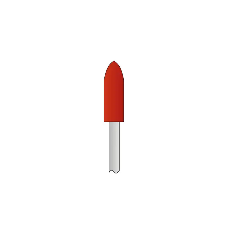 Reddish Medium Torpedo Polisher ISO 652.104.292.524.050 Bader