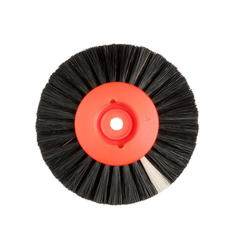 HATHO BRUSH 80 mm CIRCULAR 4 ROWS BLACK BRISTLE MOD. 148 TYPE