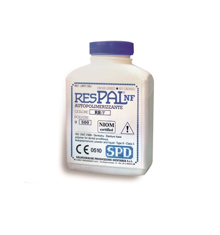 SPD RESIN "RESPAL NF" SELF-CURING POWDER 1Kg PINK COLOR