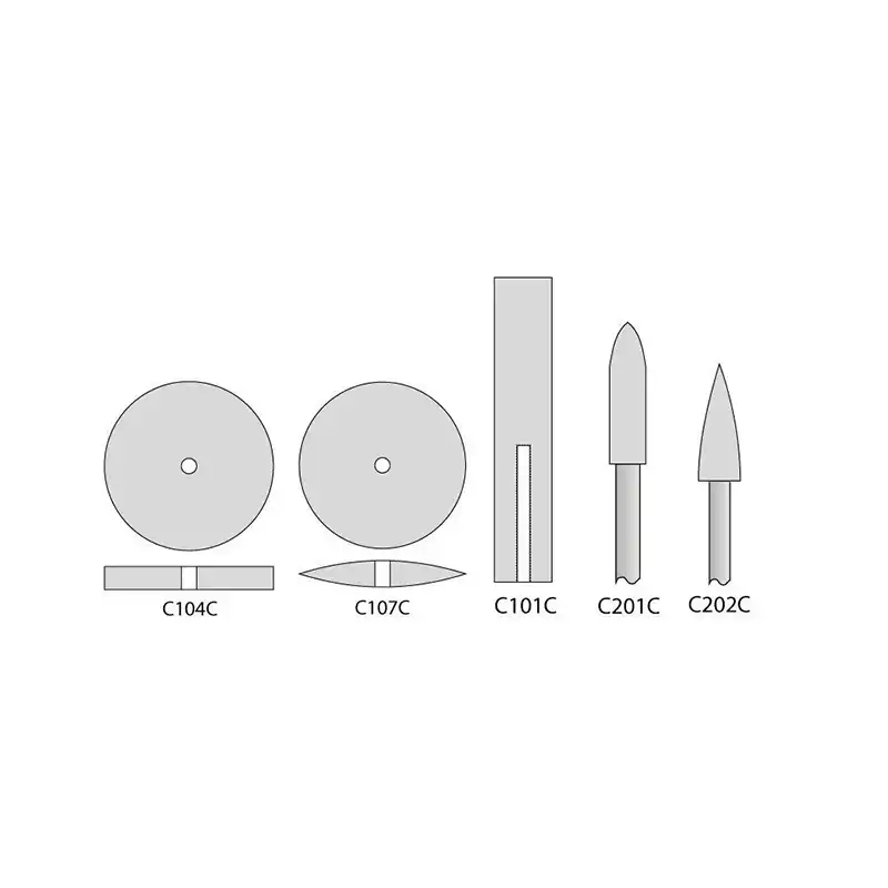 Coarse Gray Polisher Cylinder ISO 658.900.114.534.060 Bader