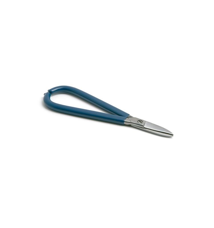 STRAIGHT SCISSORS FOR WELDING 17 CM. BLUE HANDLE