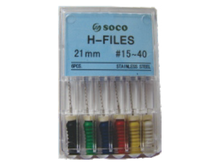Manual H NiTi files – 25 mm – 55#