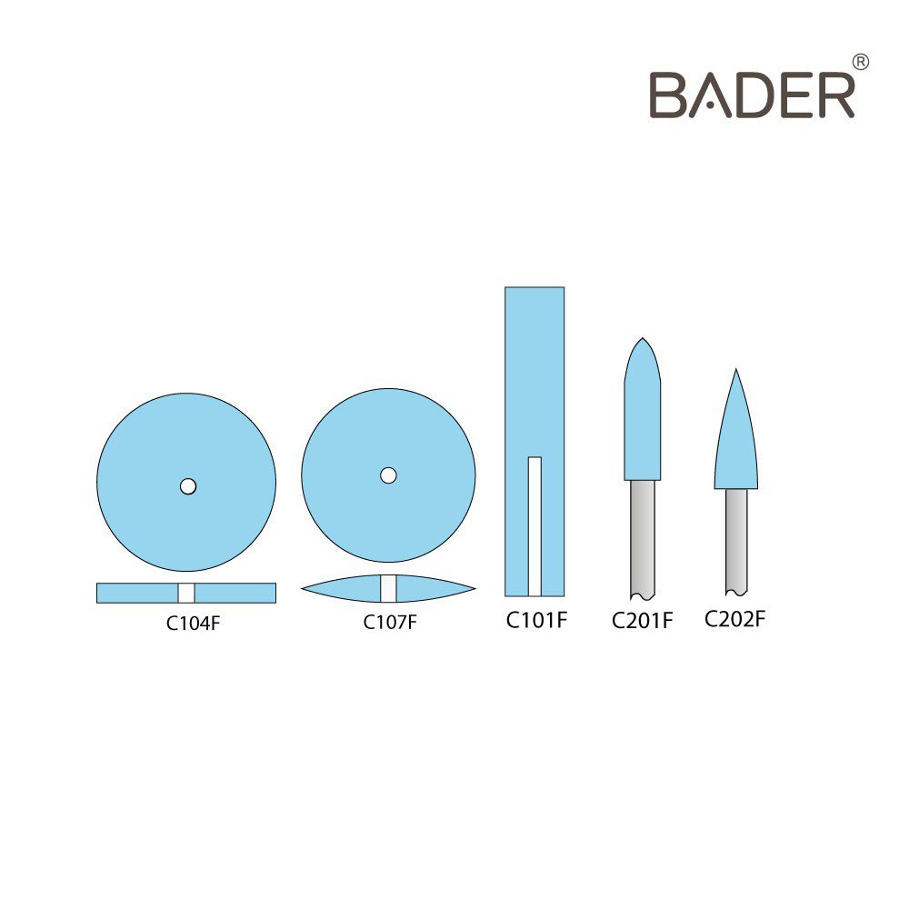 Fine Sky Blue Wheel Polisher ISO 658.900.372.514.220 Bader