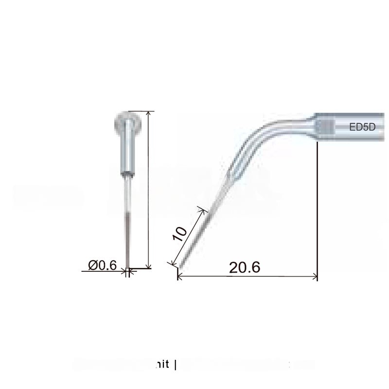 Ultrasonic tip Woodpecker ED5D compatible with Satelec | Endo, Diamond