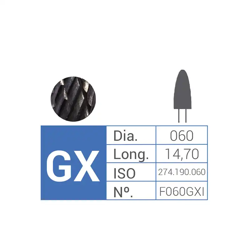 Tungsten Carbide Bur F060GXI ISO.500.104.274.190.060 Bader