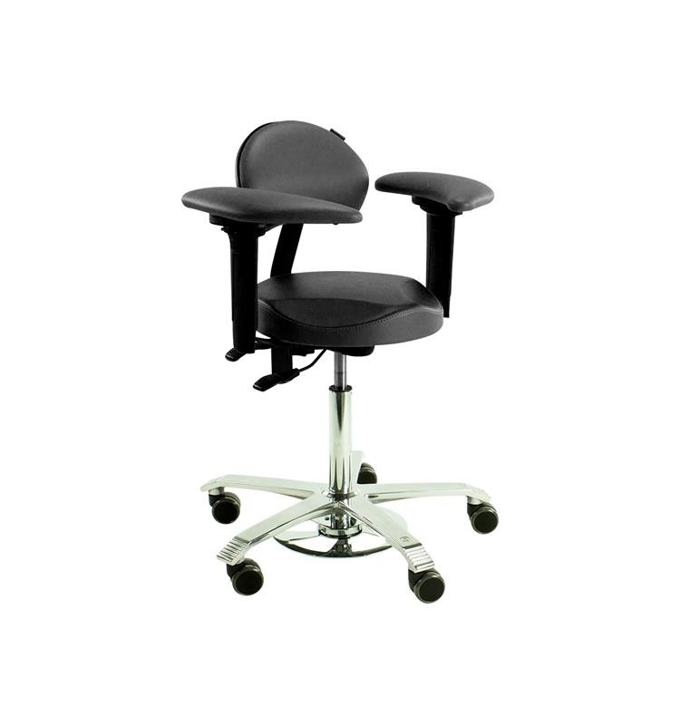 ERGO SUPPORT CHAIR FOR MICROSCOPE USE. TILT BLACK (K05)