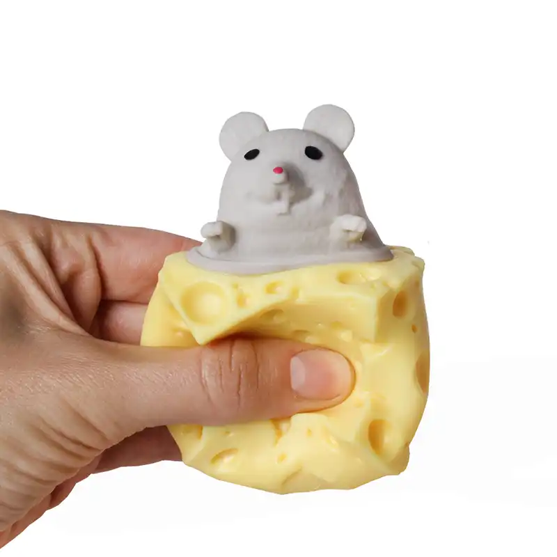 Stress reliever mouse with cheese Bader