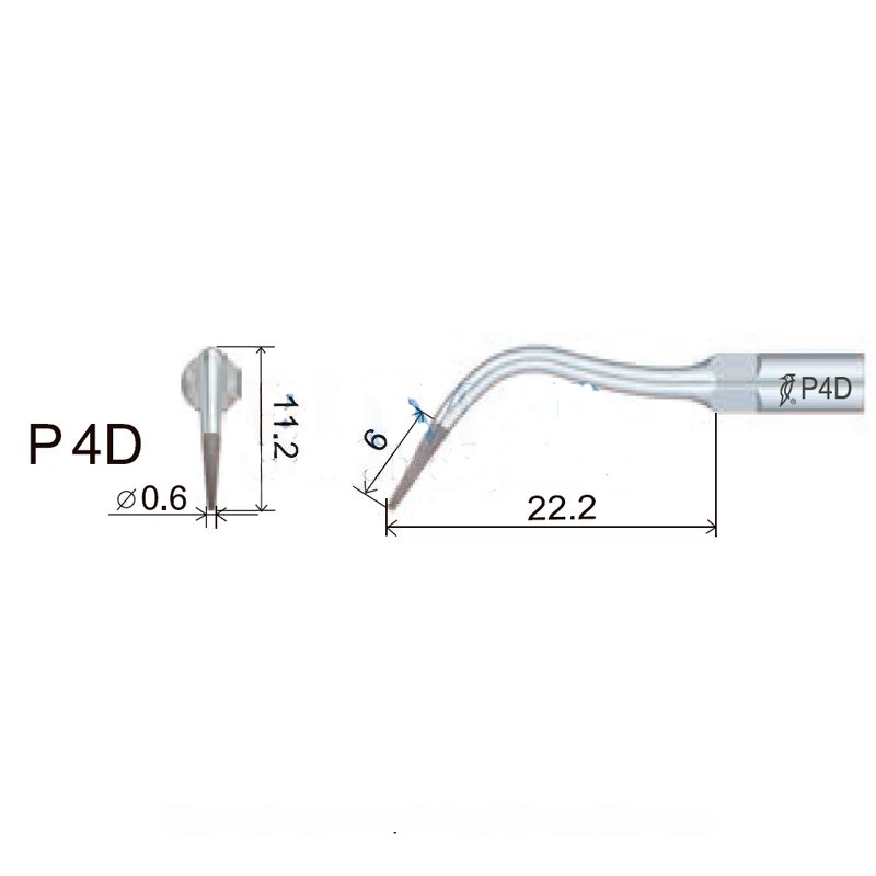 Ultrasonic tip Woodpecker P4D compatible EMS | Perio, Diamond
