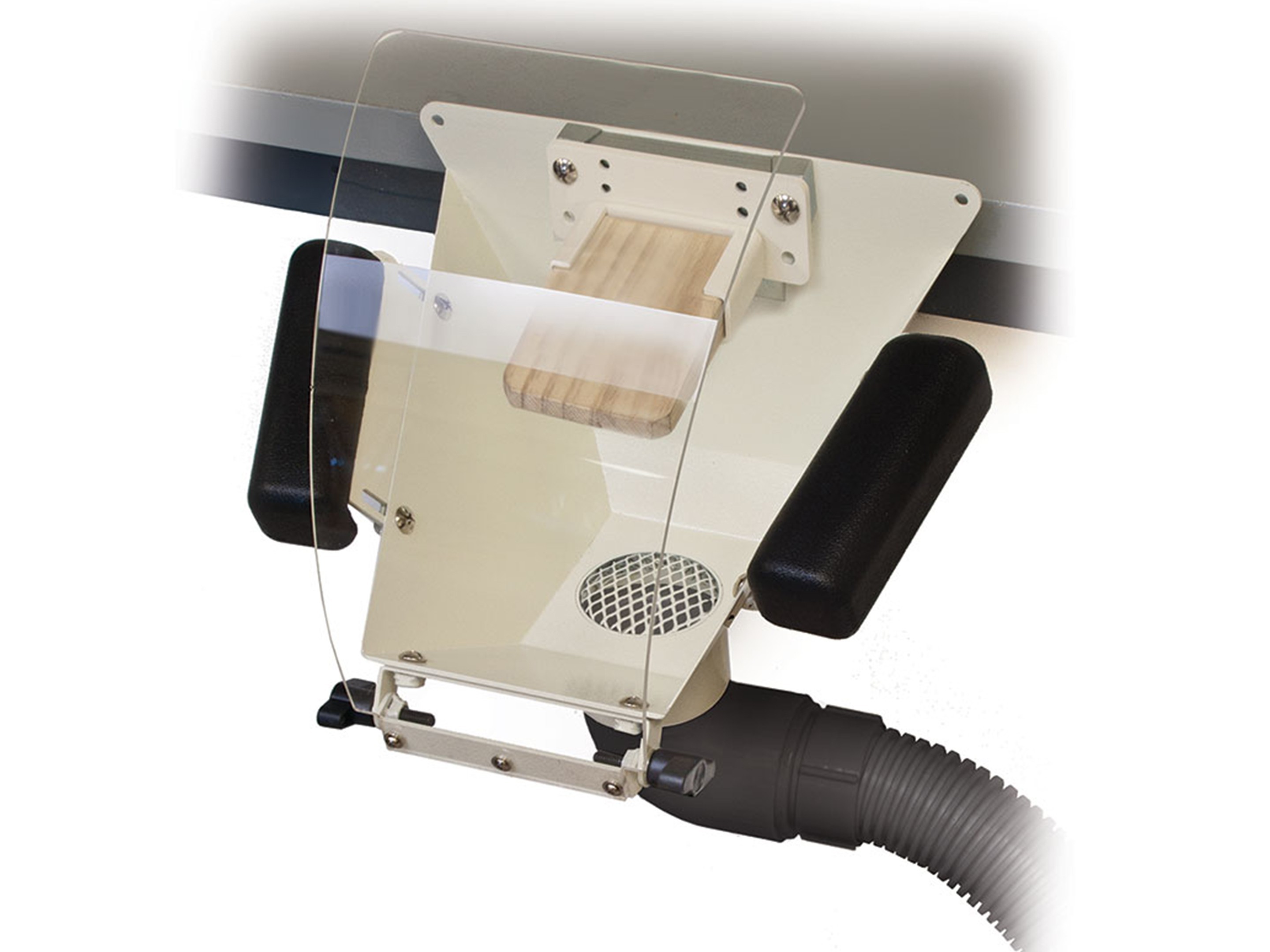 PADDED SPLINT SUPPORT WITH PROTECTOR AND SUCTION OUTLET