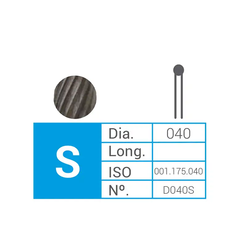 Tungsten Carbide Bur D040S ISO.500.104.001.175.040 Bader