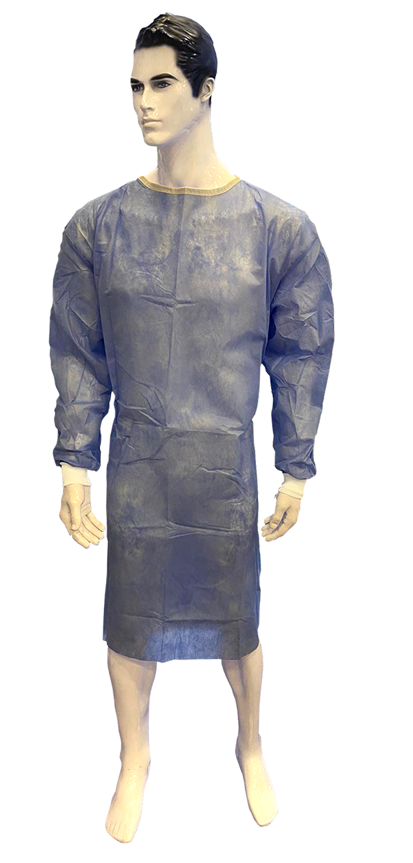 Non-woven surgical gown Waterproof with Cotton Cuffs – 40 GSM