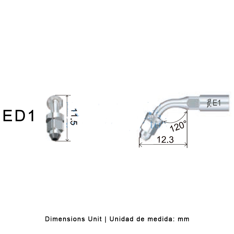 Endochuck Tip Ultrasonic Woodpecker ED1 Compatible With Satelec | Endo, Endochuck
