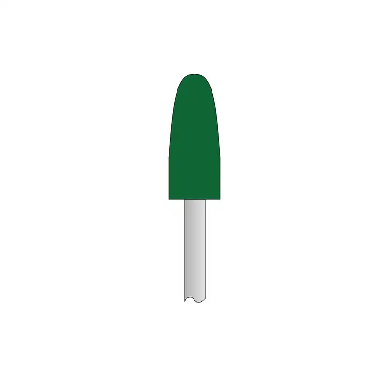 Green Coarse Acorn Polisher ISO 658.104.275.534.100 Bader
