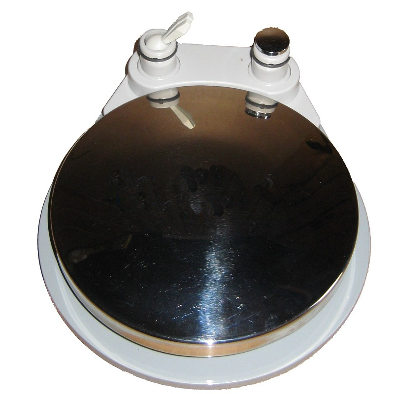 Pneumatic pedal with chip blower, with water selector