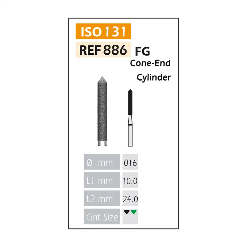 Diamond Burs FG ISO 886-314-544-016 Black Bader