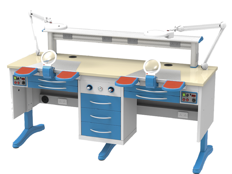 JT-56(B) Two-post laboratory bench 1.8 m – with suction