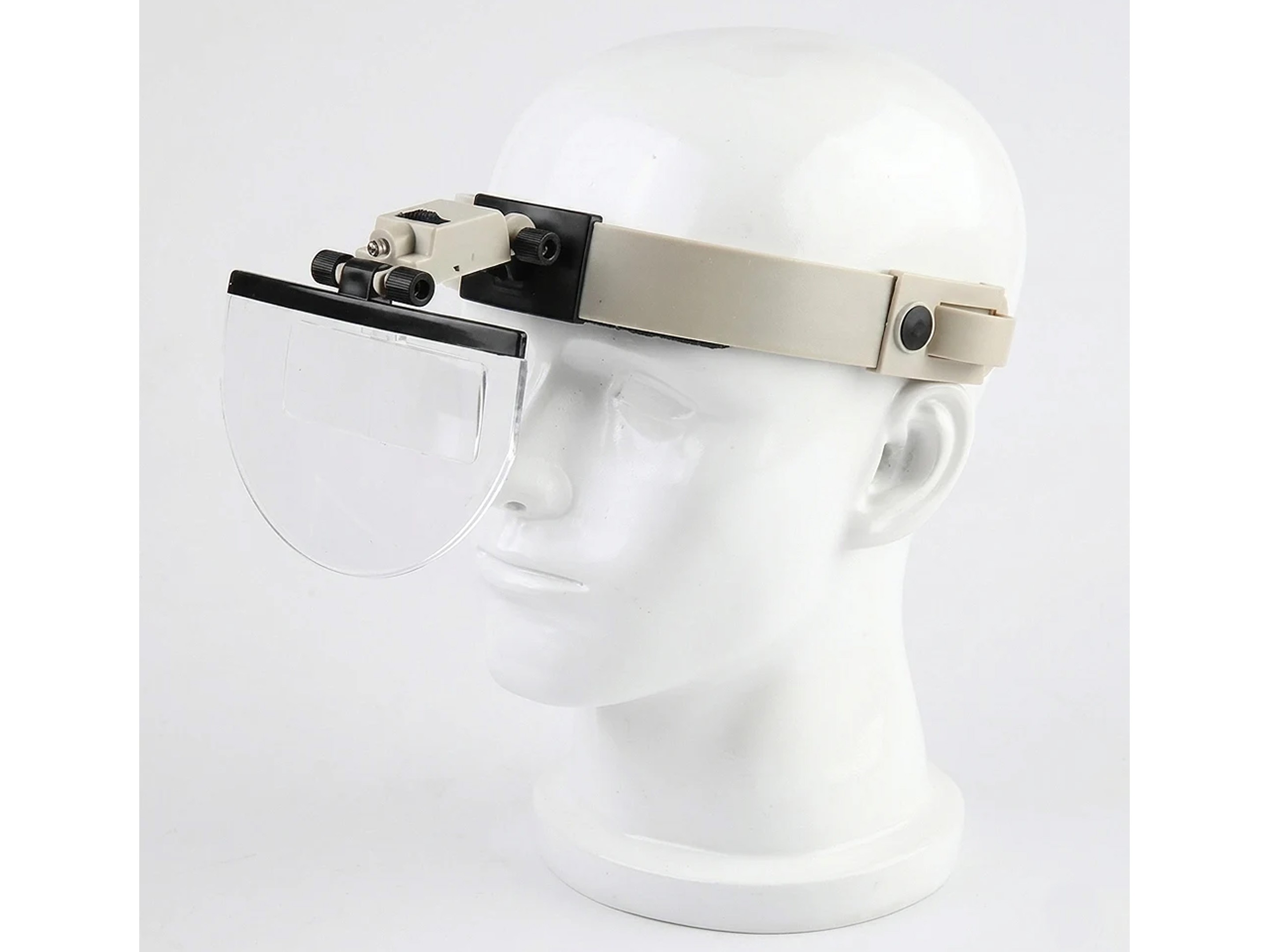 Binocular Headband Loupes with LED Light and 4 Lenses 1.5x-2x-2.5x-3.5x