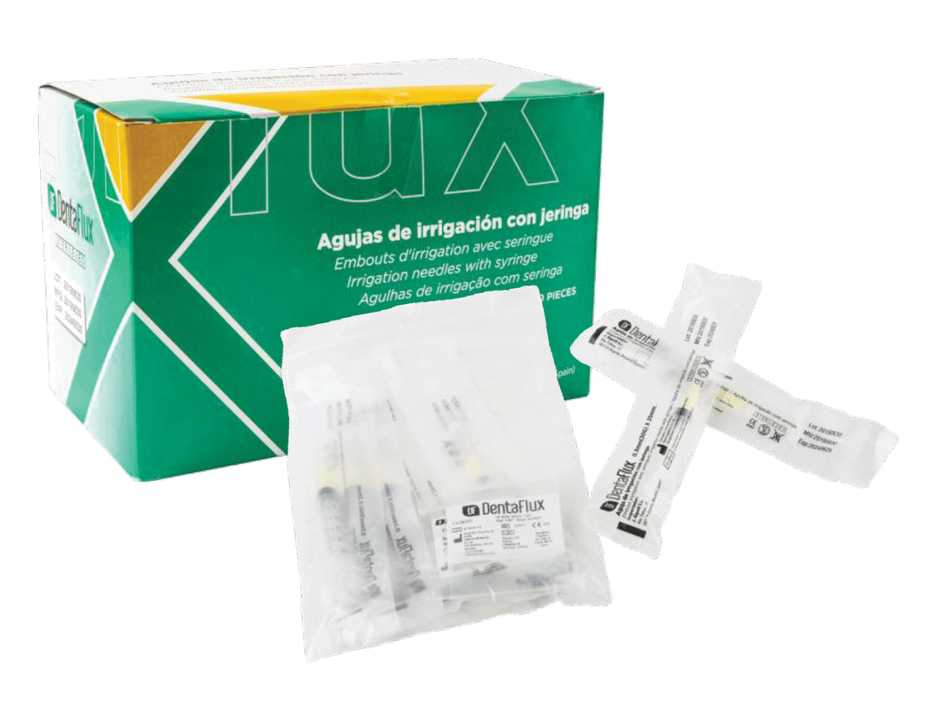 Dentaflux Irrigation Needles with Syringe – 27G
