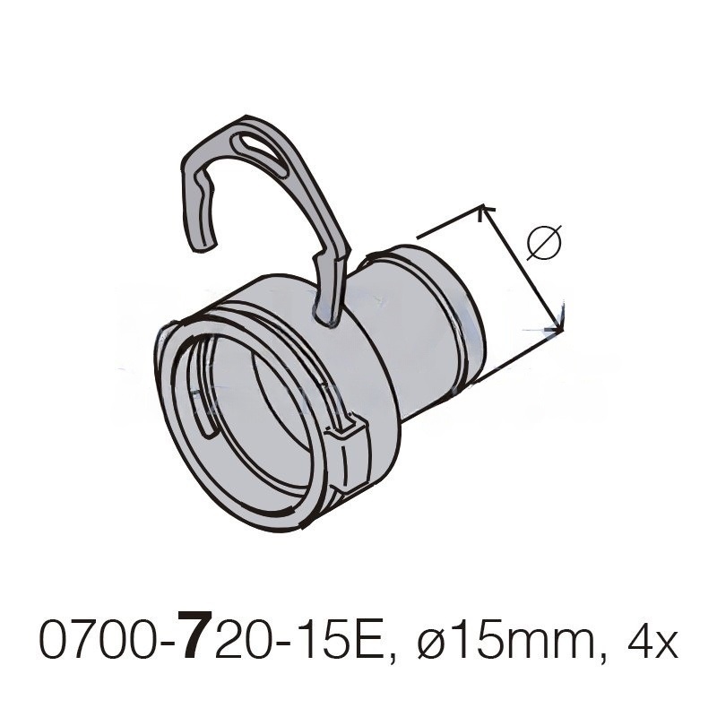 DürrConnect Female to 15mm (K), 5 Units