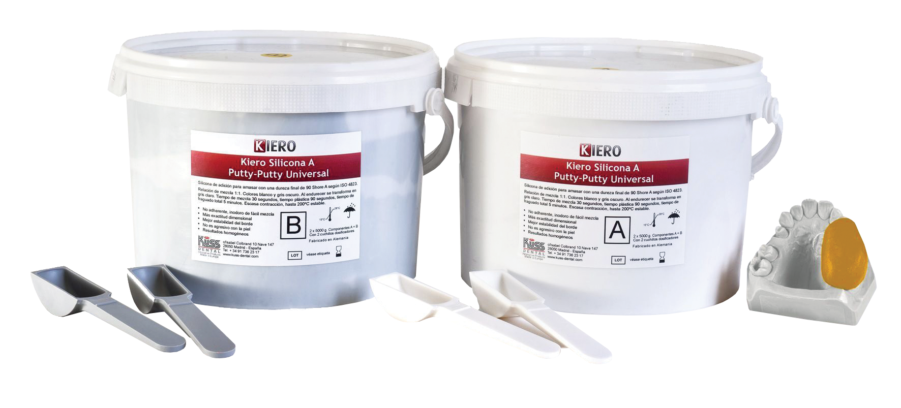 Kiero Silicone (A+B) Putty – Multi-purpose silicone for the laboratory