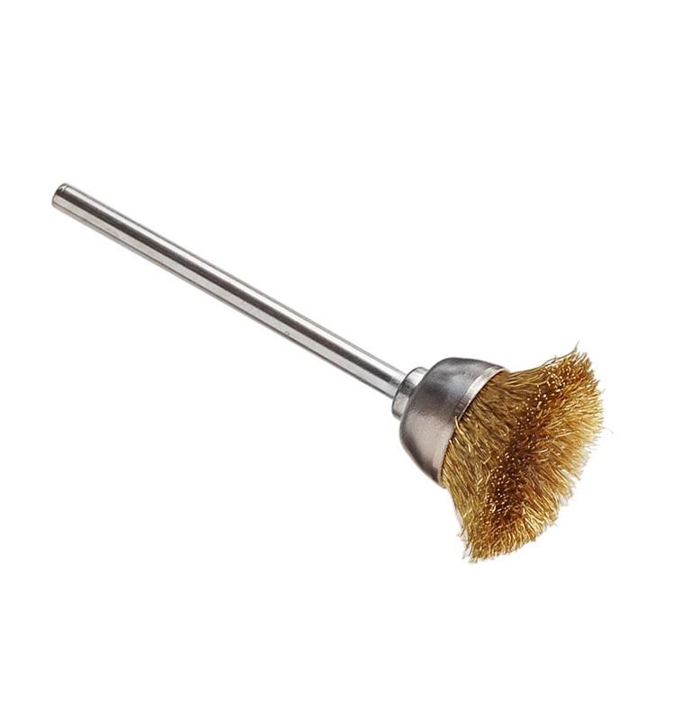 BRUSH HATHO MOUNT. CUP BRASS WIRE 143 S6 HP