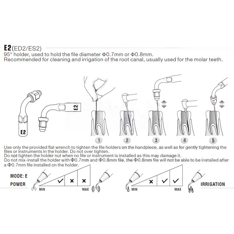 Endochuck Tip Ultrasonic Woodpecker ED2 Compatible With Satelec | Endo, Endochuck
