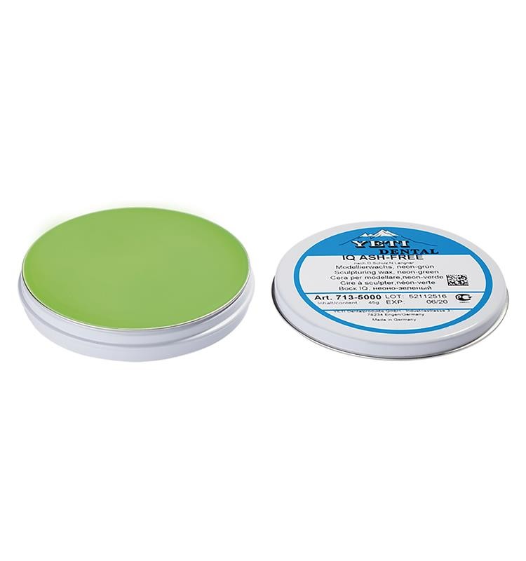 IQ ASH-FREE modeling wax neon green, 45g