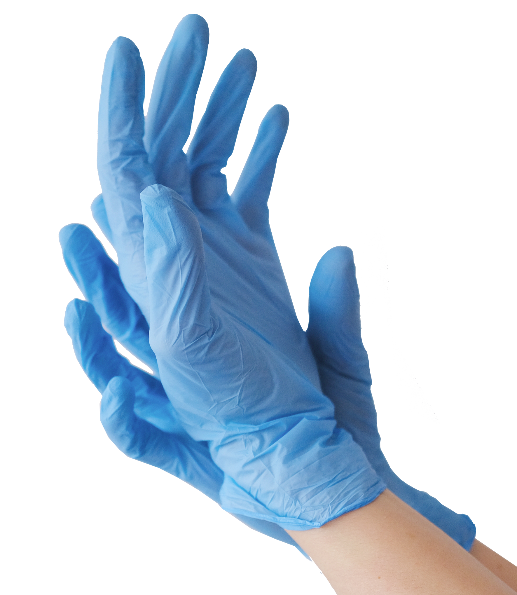 Blue powder-free nitrile gloves – Size XS