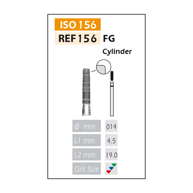 Diamond Burs FG ISO156-314-524-014 Blue/Transparent Bader