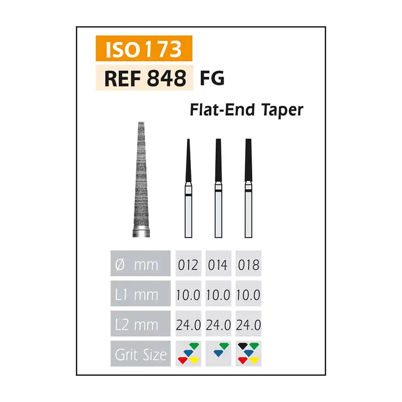 FG Diamond Burrs ISO 848-314-524-018 Blue/Transparent Bader