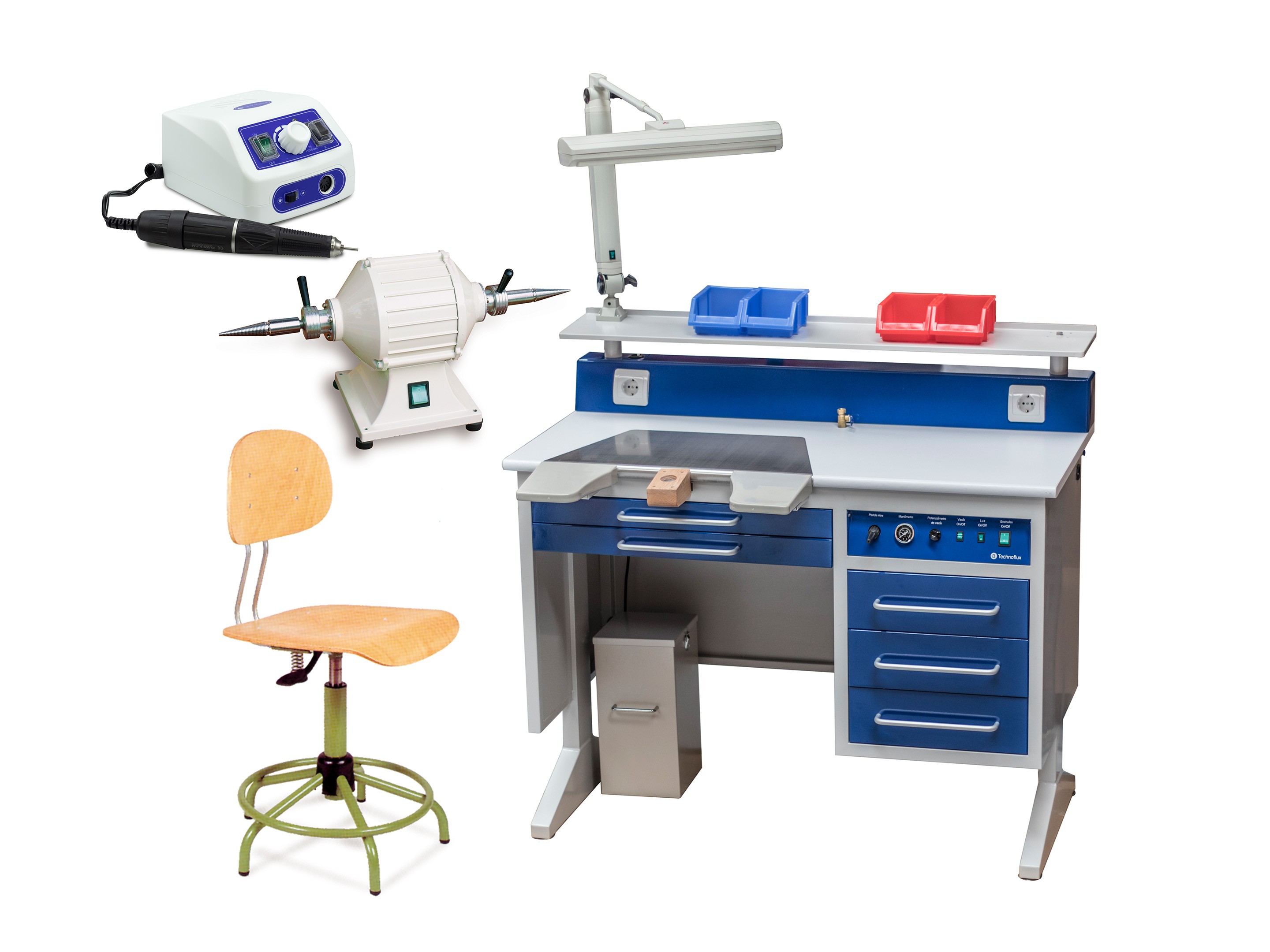 PACK WORK TABLE FOR DENTAL LABORATORY 1 WORKSTATION
