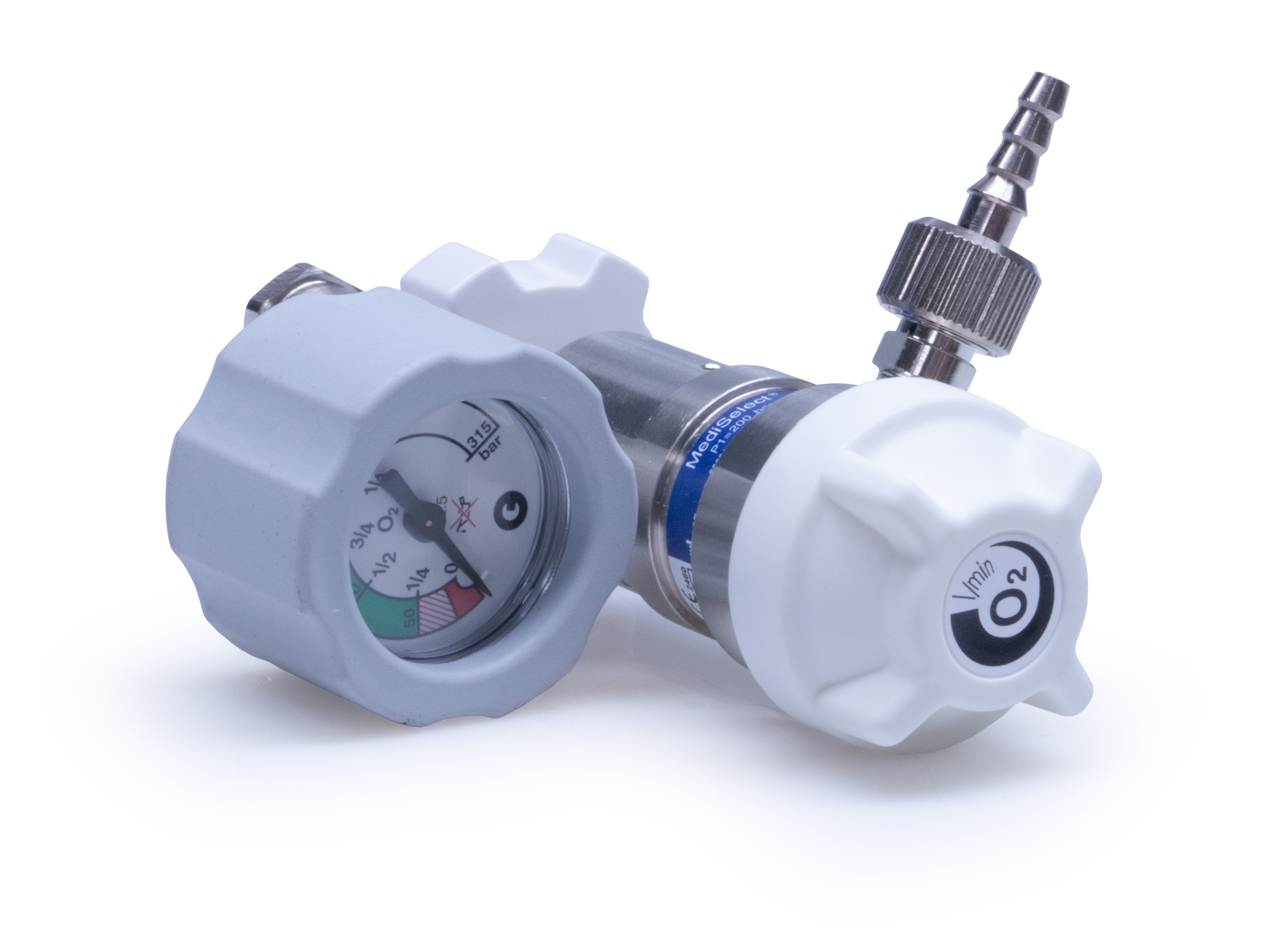 FLOWMETER FOR OXYGEN BOTTLE REGULATION FROM 0 TO 15 LITERS/MIN