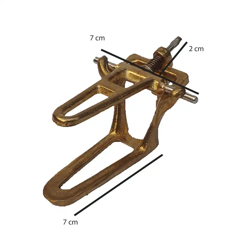 Brass articulator for crowns and bridges Bader