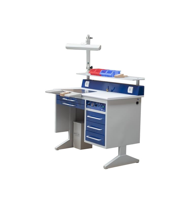 WORK TABLE FOR DENTAL LABORATORY 1 POSITION STEEL