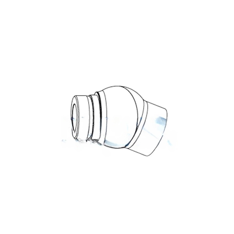 Dürr suction terminal for thick hose 68-38016